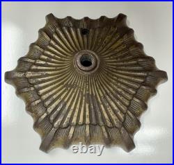 Antique 1910s 1920s Cast Iron Art Deco Nouveau Table Desk Lamp Light Base Part