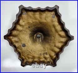 Antique 1910s 1920s Cast Iron Art Deco Nouveau Table Desk Lamp Light Base Part