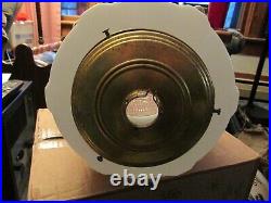 Antique 1920's Hanging Art Deco Milk Glass Skyscraper Ceiling Lamp Light Fixture