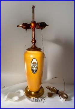 Antique 1920's Lenox Art Deco Ochre Lamp Bailey Banks Biddle Urn 22 REWIRED