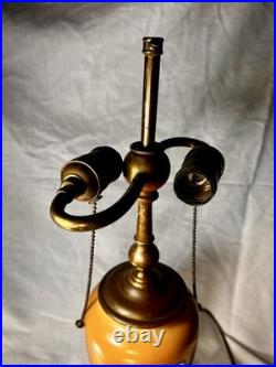 Antique 1920's Lenox Art Deco Ochre Lamp Bailey Banks Biddle Urn 22 REWIRED
