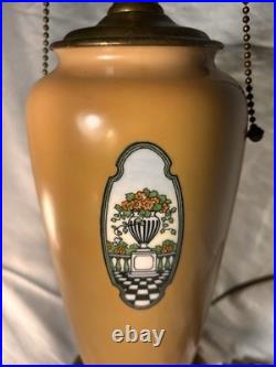 Antique 1920's Lenox Art Deco Ochre Lamp Bailey Banks Biddle Urn 22 REWIRED