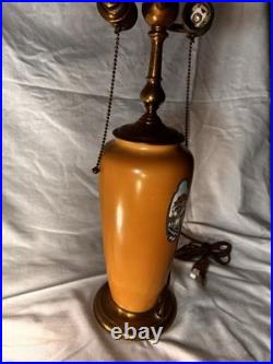 Antique 1920's Lenox Art Deco Ochre Lamp Bailey Banks Biddle Urn 22 REWIRED