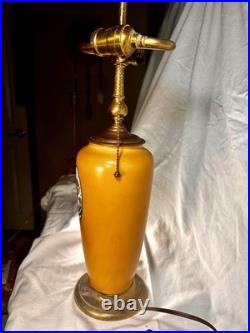 Antique 1920's Lenox Art Deco Ochre Lamp Bailey Banks Biddle Urn 22 REWIRED