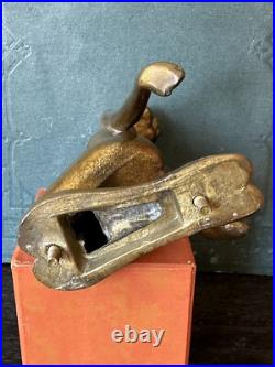 Antique 1920s Art Deco Frankart gold plated brass lady lamp salvage (as is)