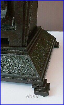 Antique 1920s Art Deco Victorian Cast Iron LARGE Table lamp Light Theater Gatsby