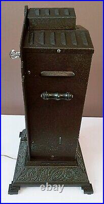 Antique 1920s Art Deco Victorian Cast Iron LARGE Table lamp Light Theater Gatsby
