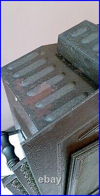 Antique 1920s Art Deco Victorian Cast Iron LARGE Table lamp Light Theater Gatsby