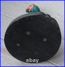 Antique 1920s Figural Boudoir Lamp Art Deco Painted Spelter France A. Lesueur