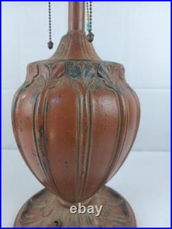 Antique 1920s Miller Lamp Large And Heavy Art Deco Painted Metal Body