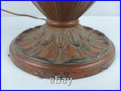 Antique 1920s Miller Lamp Large And Heavy Art Deco Painted Metal Body