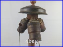 Antique 1920s Miller Lamp Large And Heavy Art Deco Painted Metal Body
