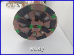 Antique 1920s Miller Lamp Large And Heavy Art Deco Painted Metal Body