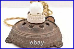 Antique 1930's Scene in Action Cast Iron Sailing Ship Motion Lamp
