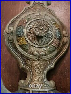 Antique 1930's Wall Sconce Lamp Art Deco Cast Electric Double Armed