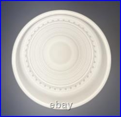Antique 1930s 1940s Art Deco Machine Age Gatsby Glass Ceiling Light Fixture Vtg
