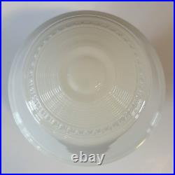 Antique 1930s 1940s Art Deco Machine Age Gatsby Glass Ceiling Light Fixture Vtg