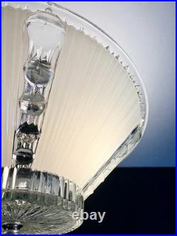 Antique 1930s 1940s Art Deco Nouveau Bubble Glass Machine Age Ceiling Light Vtg