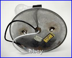 Antique 1930s 1940s Art Deco Nouveau Bubble Glass Machine Age Ceiling Light Vtg