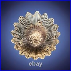 Antique 1930s 40's Art Deco Gatsby Bursting Star Petite Ceiling Light Fixture