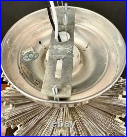 Antique 1930s 40's Art Deco Gatsby Bursting Star Petite Ceiling Light Fixture