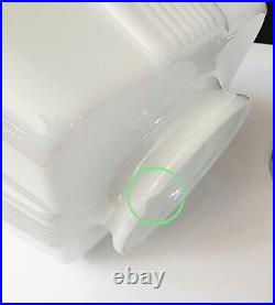 Antique 20s 30s Art Deco Machine Age Milk Glass Gatsby Theater Ceiling Light Vtg