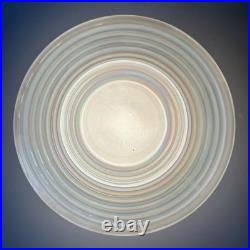 Antique 30s 40s Art Deco Saturn Rings Rainbow Ceiling Light Fixture Multicolor