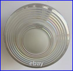 Antique 30s 40s Art Deco Saturn Rings Rainbow Ceiling Light Fixture Multicolor