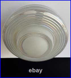 Antique 30s 40s Art Deco Saturn Rings Rainbow Ceiling Light Fixture Multicolor