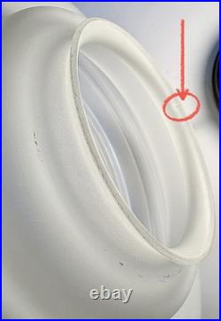 Antique 30s 40s Art Deco Saturn Rings Rainbow Ceiling Light Fixture Multicolor