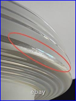 Antique 30s 40s Art Deco Saturn Rings Rainbow Ceiling Light Fixture Multicolor