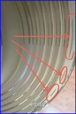 Antique 30s 40s Art Deco Saturn Rings Rainbow Ceiling Light Fixture Multicolor