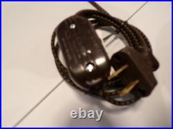 Antique ART DECO Cast Iron Electric Candle Stick Table Lamps Re-wired g