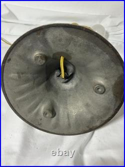 Antique Aladdin Art Deco Reverse Painted Scenic Electric Lamp All Original