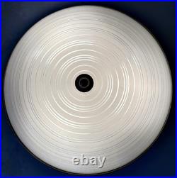 Antique Art Deco 1930s 40s Machine Age Lightolier Flush Dome Swirl Ceiling Light