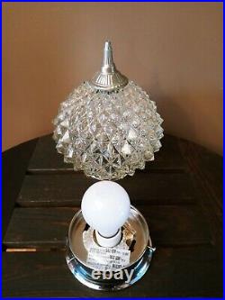 Antique Art Deco 1930s-50s Flush Mount Glass Ceiling light Lamp Fixture 4 Avail