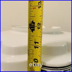 Antique Art Deco 1930s Milk Glass Skyscraper Ceiling Light Lamp Shade