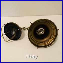 Antique Art Deco 1930s Milk Glass Skyscraper Ceiling Light Lamp Shade