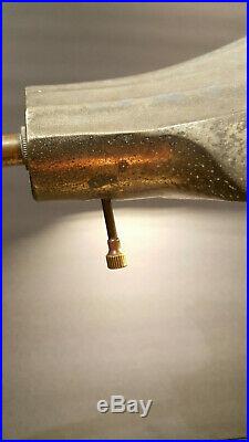 Antique Art Deco Art Nouveau Industrial Shell Table lamp Light Bent copper Rod