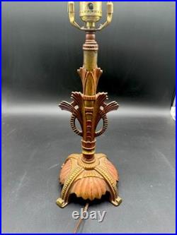 Antique Art Deco Bronze Nude Table Lamp J. J. Braze Co