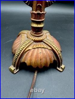 Antique Art Deco Bronze Nude Table Lamp J. J. Braze Co
