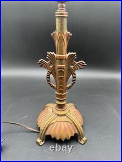 Antique Art Deco Bronze Nude Table Lamp J. J. Braze Co