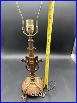 Antique Art Deco Bronze Nude Table Lamp J. J. Braze Co
