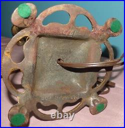 Antique Art Deco Cast Iron Table Lamp Base, Double Socket Pull Chain, E560