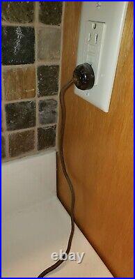 Antique Art Deco Cast Metal Parrot Table Lamp. Nice. Newly period wiring. Nice