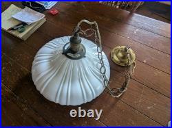 Antique Art Deco Chandelier Hanging Pendant Swag Light Fixture Lamp