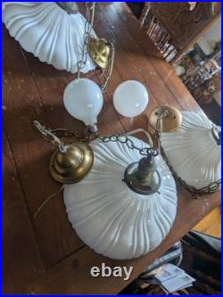 Antique Art Deco Chandelier Hanging Pendant Swag Light Fixture Lamp