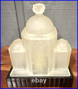 Antique Art Deco Desk Lamp Night Light Architectural Form Tiered 1930's