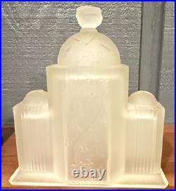 Antique Art Deco Desk Lamp Night Light Architectural Form Tiered 1930's