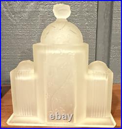 Antique Art Deco Desk Lamp Night Light Architectural Form Tiered 1930's